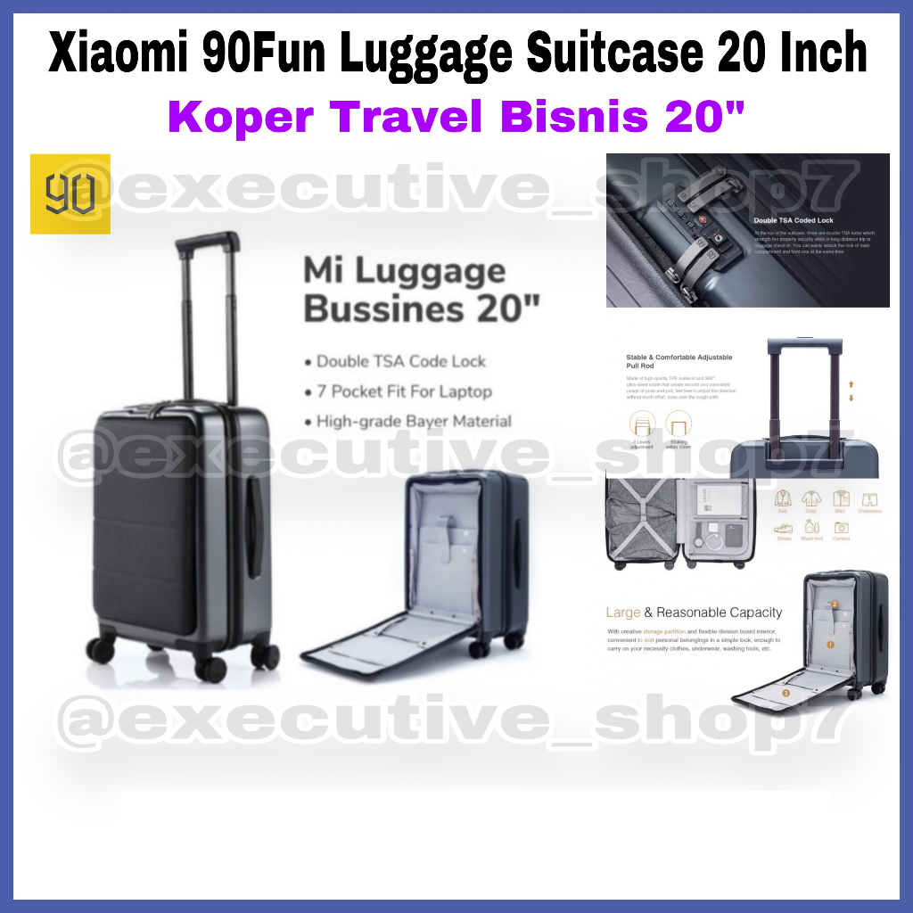 Mi 90Fun Luggage Suitcase 20 Inch - Koper Travel Bisnis 20&quot;