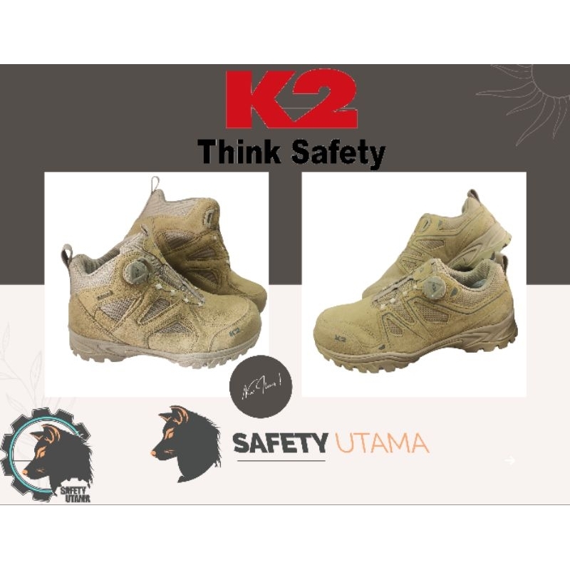 Sepatu kerja outdoor safety shoes K2 67s 64s XGRIP BOA Fastrack Original BNWB