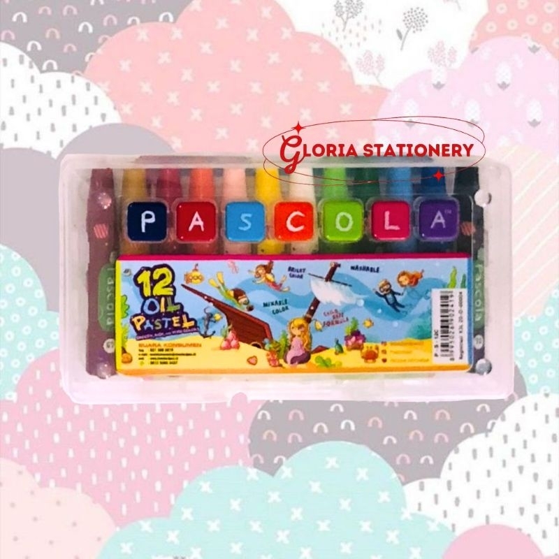 

PASCOLA oil pastel 12 Colours/ Crayon Pascola 12 warna