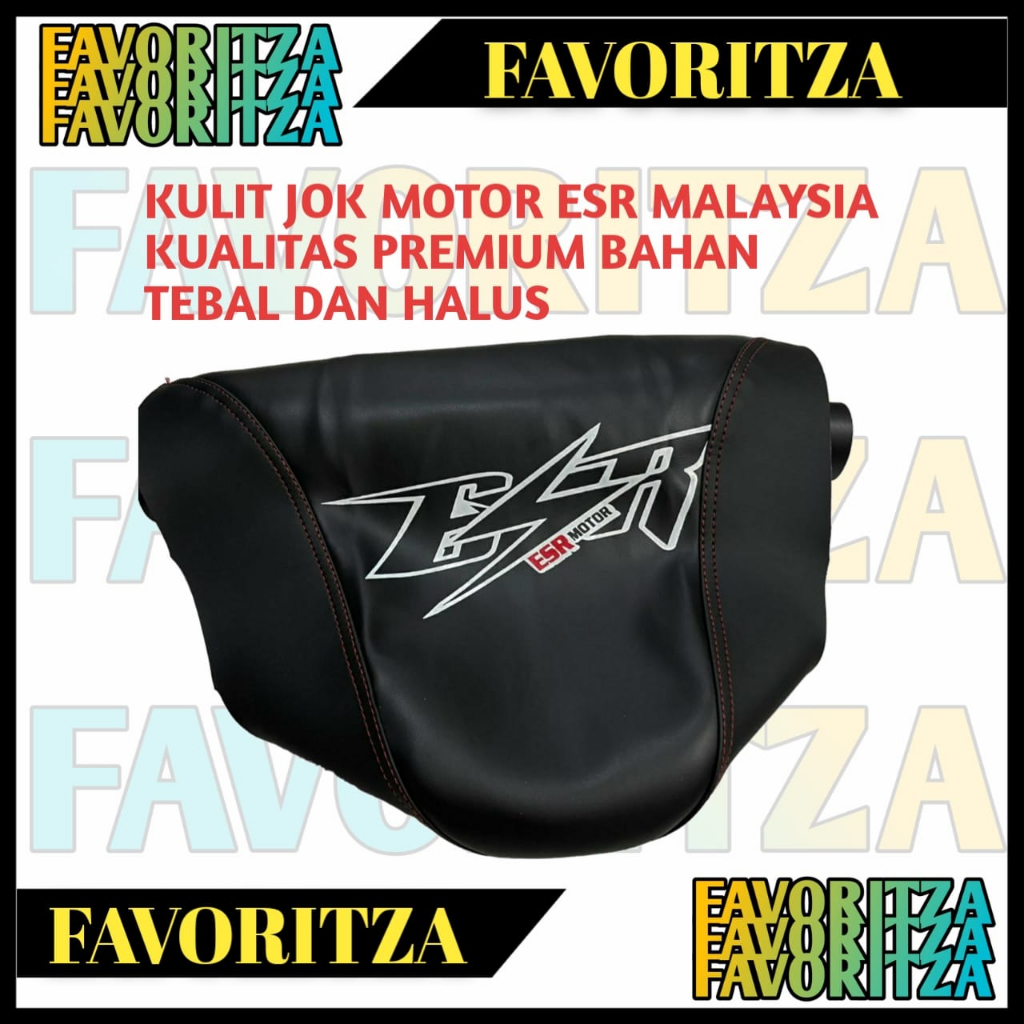 KULIT JOK MOTOR ESR ORIGINAL MALAYSIA SARUNG JOK MOTOR MATIC DAN BEBEK MODEL ESR UKURAN JOK STANDAR 