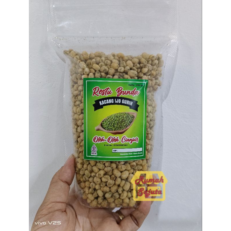 

Kacang hijau goreng pedas Restu Bunda Netto 250gr grosir ecer