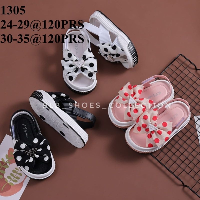 Sandal Anak Tali Belakang Import Sandal Selop pita polkadot Kekinian Sandal Karet Anak Cewek Trendy Sendal Anak Nyaman Kekinian