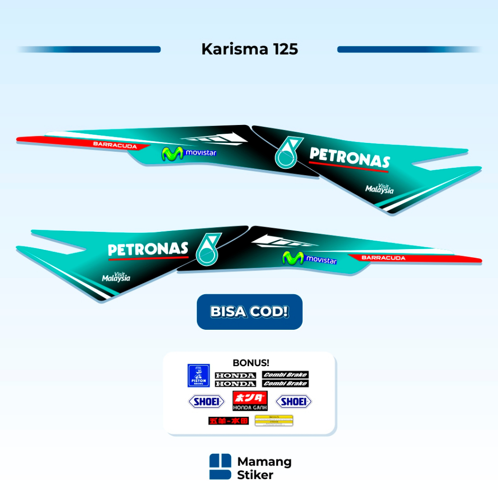 Striping Honda Karisma 125 D Variasi (12) Wave S Thailand i Karisma X Tahun 2002 2003 2004 2005 2006