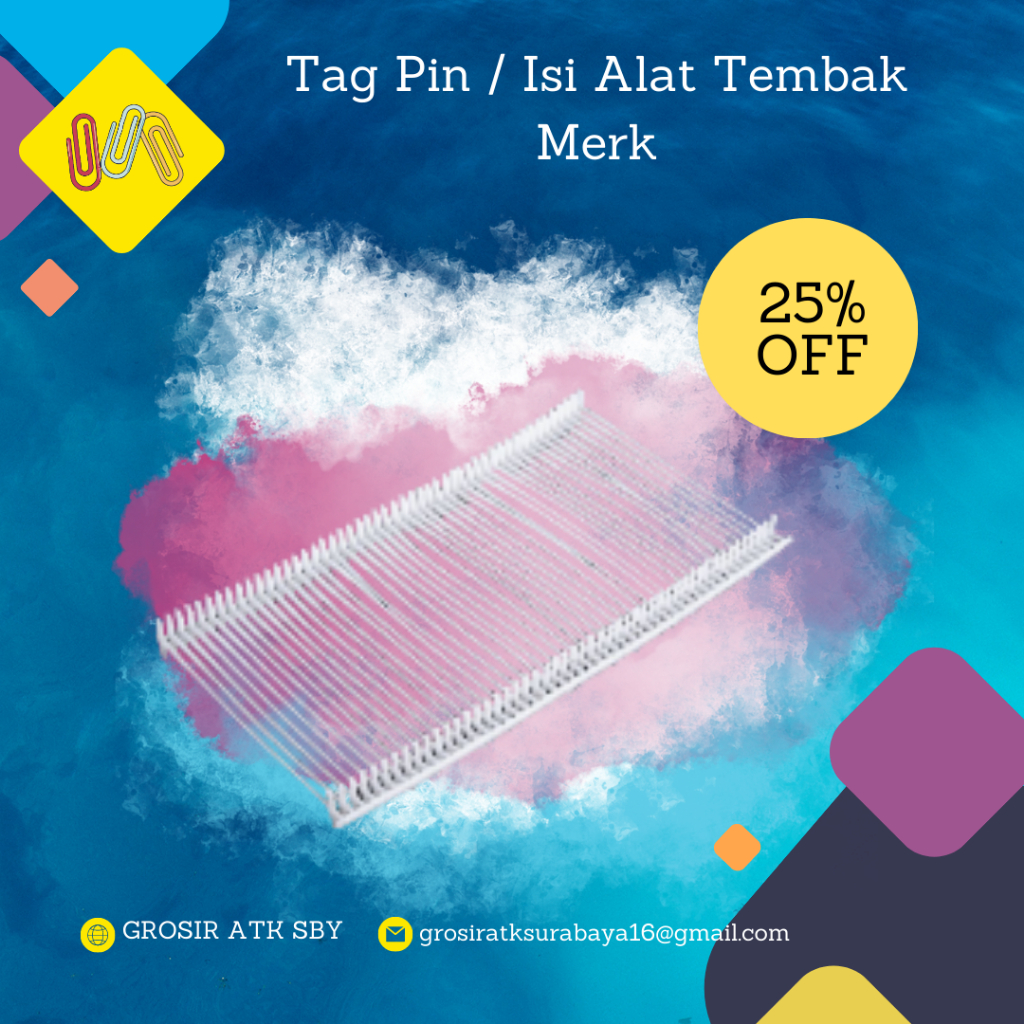 

Tag Pin 15, 25, 35 mm / Isi Alat Tembak Label Merek
