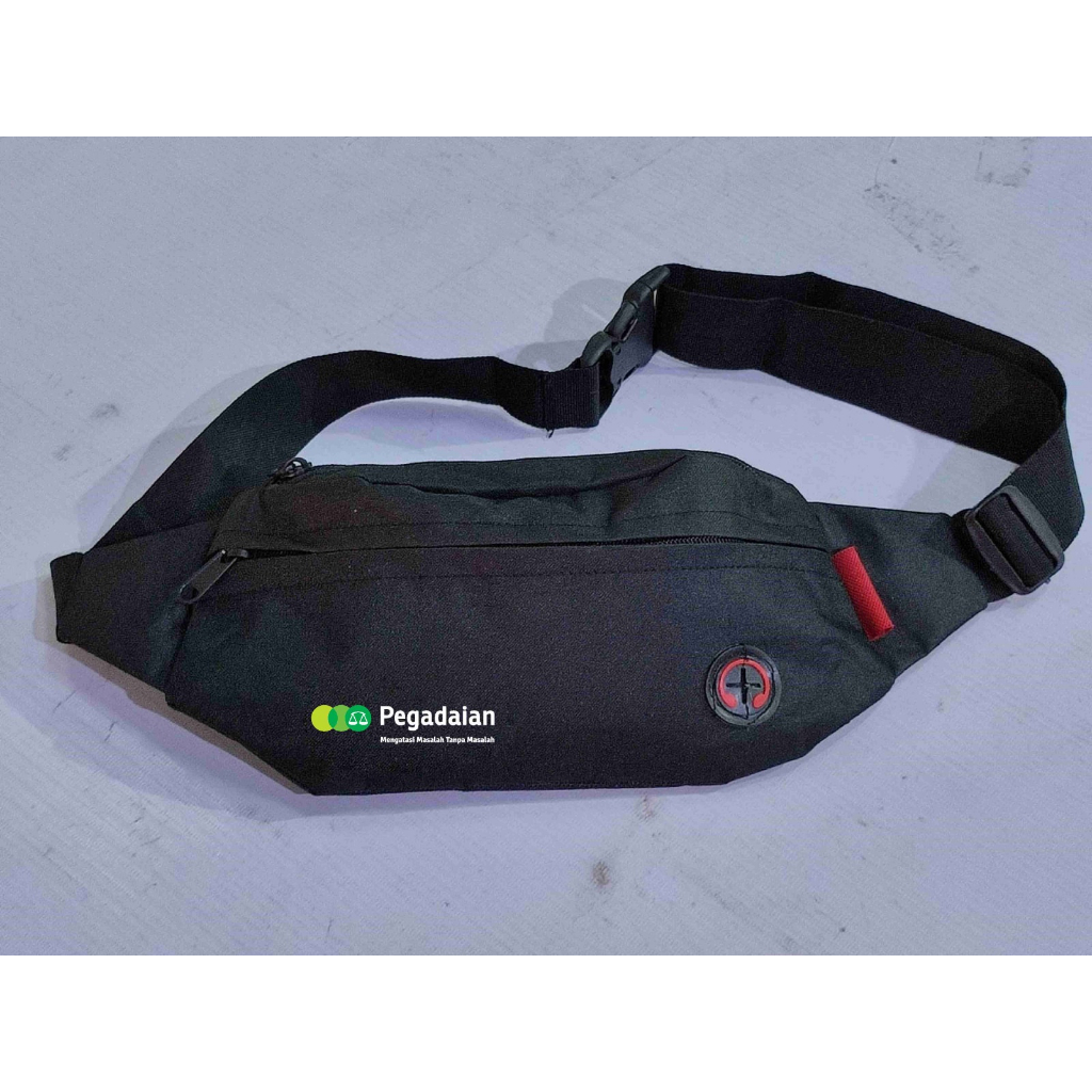 Tas Selempang Pria Waistbag Motif Logo Pegadaian/WAISTBAG TAS SELEMPANG PRIA WANITA/Tas Selempang Pr