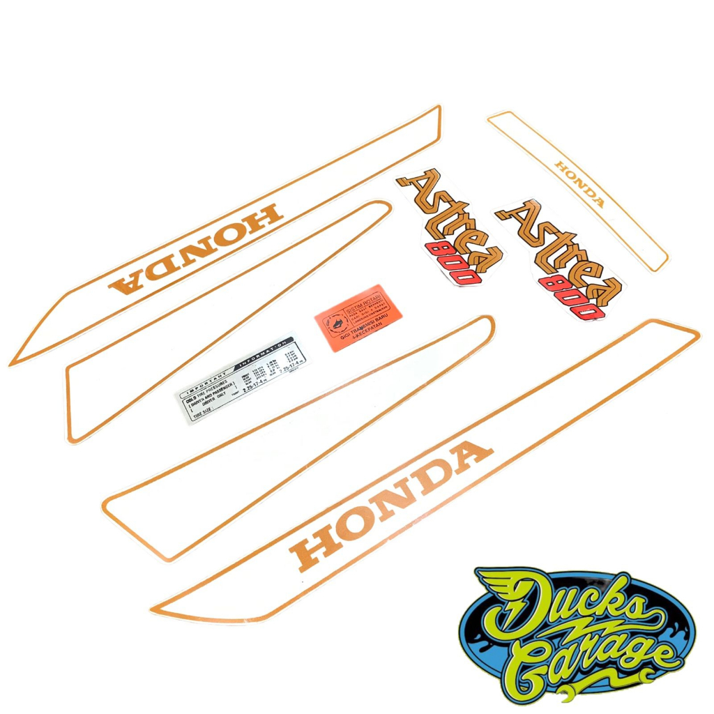 striping sticker stiker list body  honda astrea 800