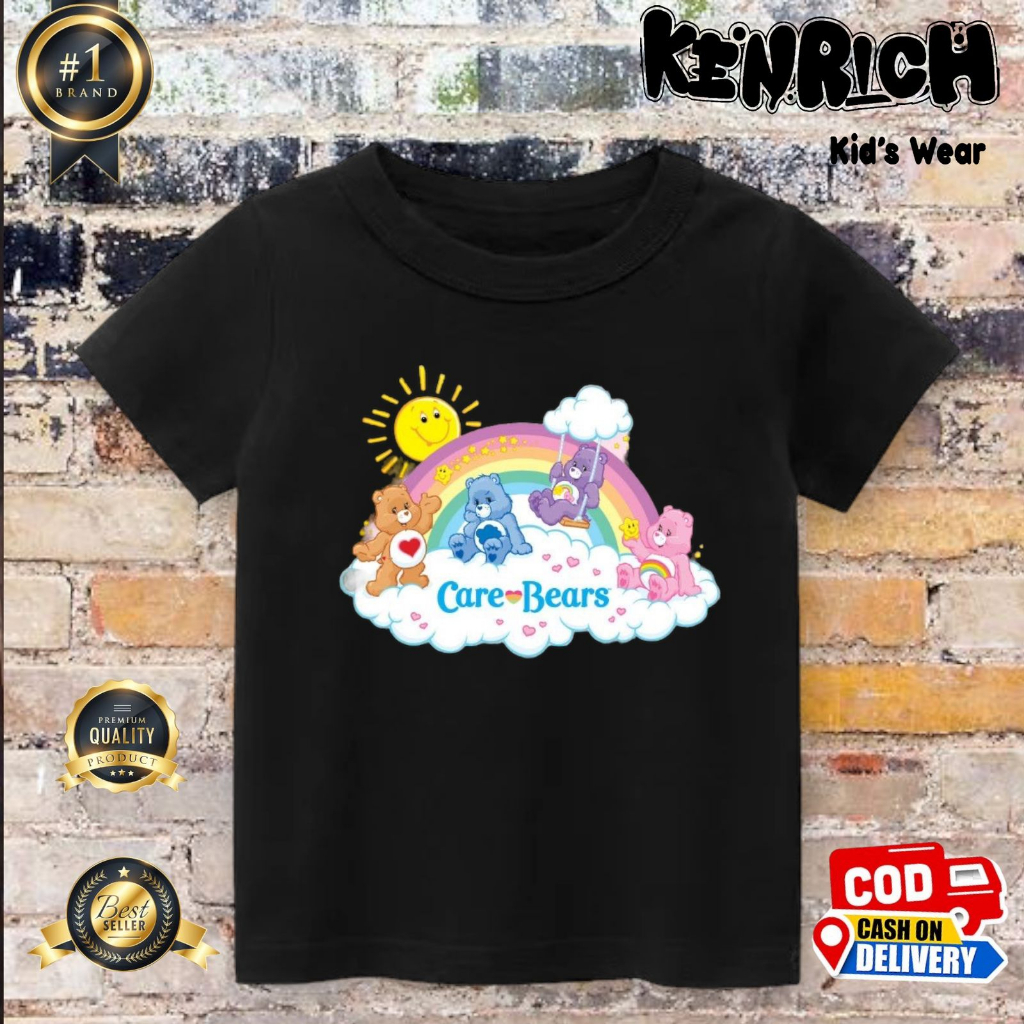 KAOS ANAK MOTIF CARE BEARS