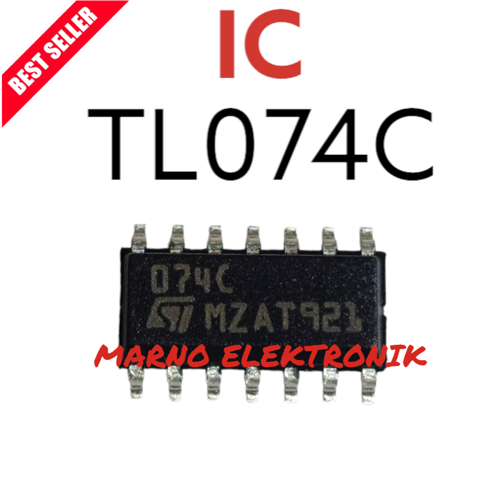 IC TL074C TL 074C TL 074 TL074 SMD ASLI ORI ORIGINAL