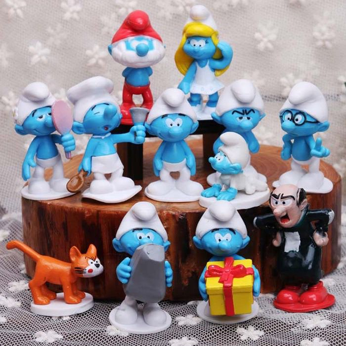 Figure The Smurfs Set 12 PIECE FIGURE SMURFS 3-5cm NEW Figure Jujutsu Kaisen Action Figure BARU