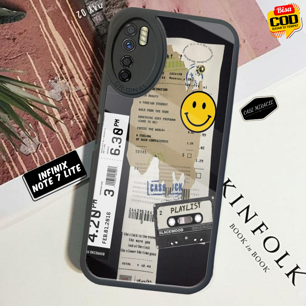 Case INFINIX NOTE 7 LITE - Casing INFINIX NOTE 7 LITE Terbaru CASE MIRACLE [ MOTIF 12 ] Cassing Hp -