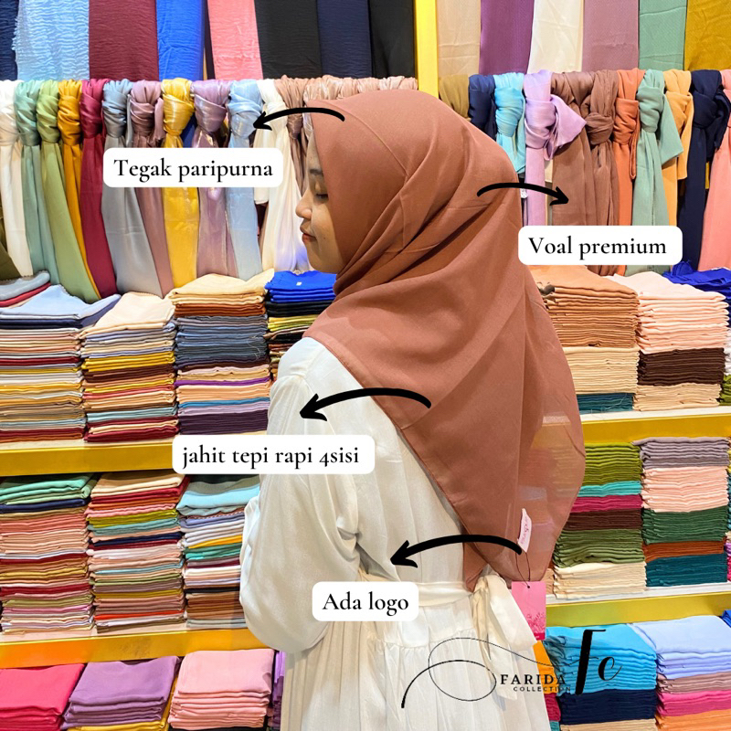 Hijab segiempat paris premium ansania // Paris japan premium