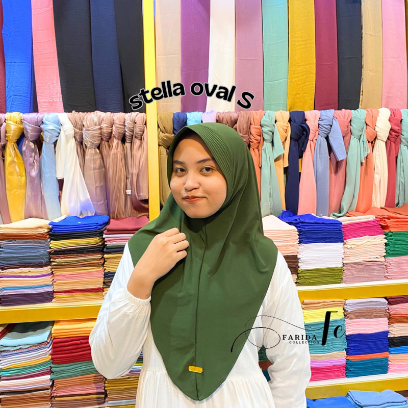 Hijab bergo oval stella daily S // hijab bergo oval difa