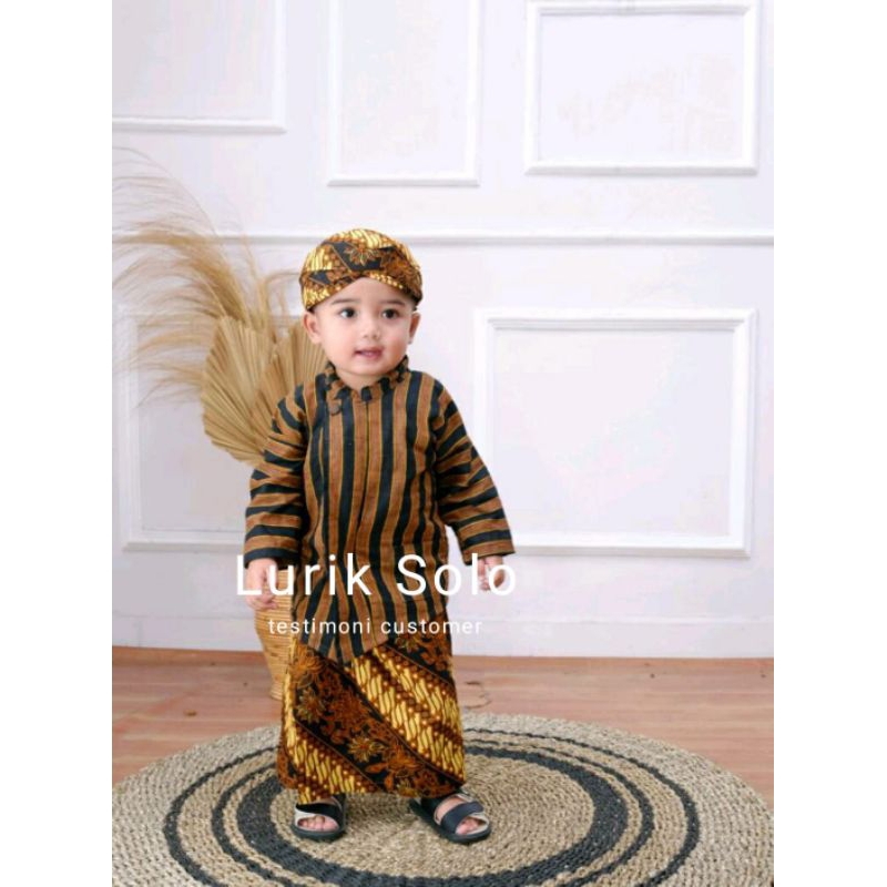 Baju adat anak laki laki / baju jawa anak laki laki / baju lurik anak / baju jawa