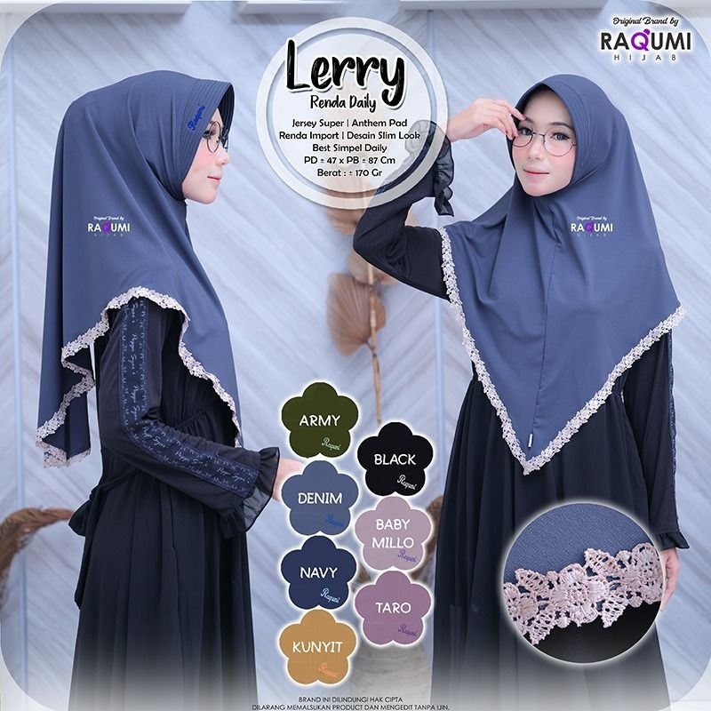 LERRY RAQUMI DAILY HIJAB PREMIUM HIJAB greita salem