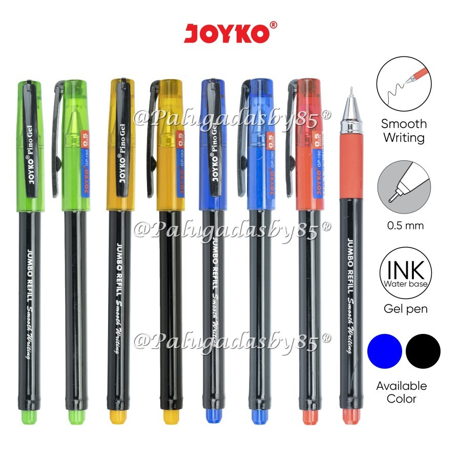 

(1 Biji) Joyko Bolpen Joyko GP-190 Pino Gel 0.5 Gel Pen / Gel Pen Pulpen Pena Joyko GP-190 Pino Gel 0.5 mm / Joyko GP 190