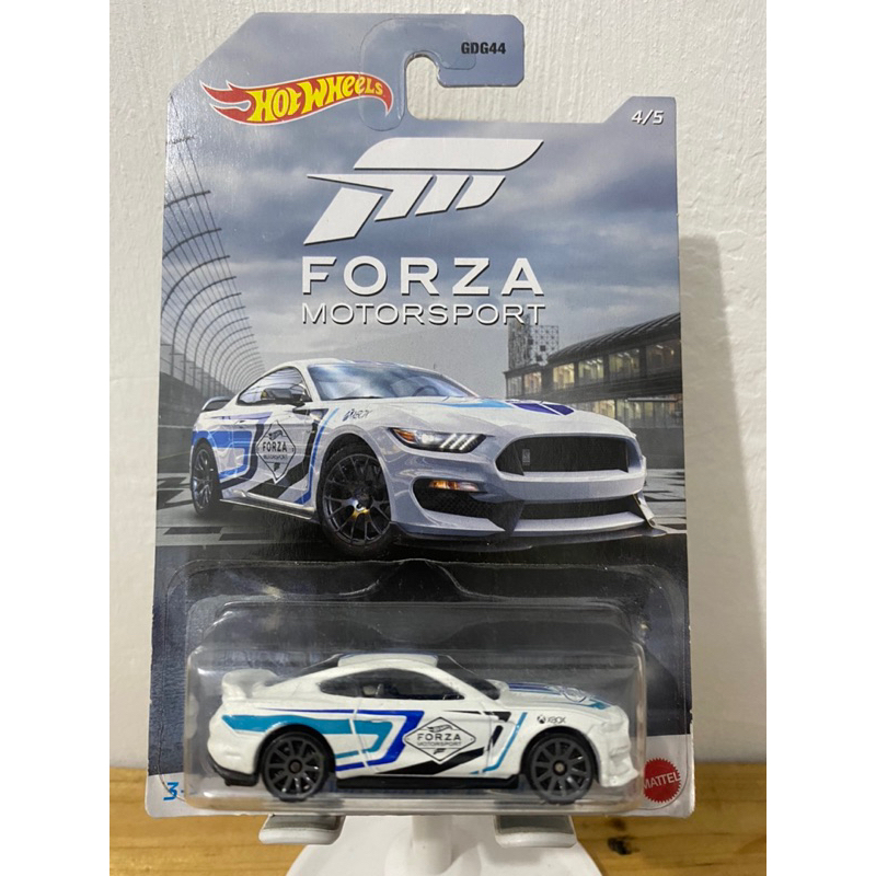 HOT WHEELS FORD SHELBY GT350 PUTIH FORZA MOTORSPORT DIECAST MOBIL BALAP MAINAN