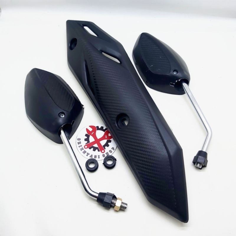 PAKET COVER KNALPOT BEAT DELUXE + SPION BEAT DELUXE TANGKAI PANJANG