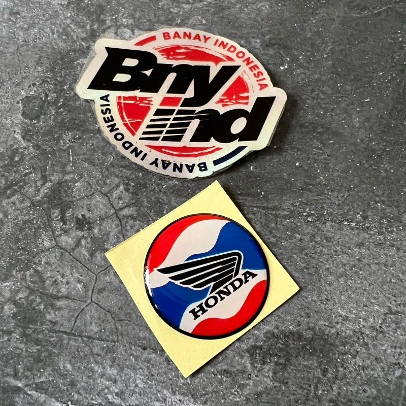 Stiker Sticker Emblem Honda Bulat timbul