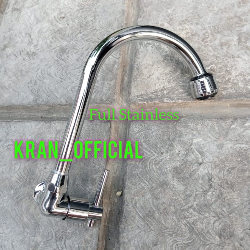 kran angsa cuci piring tembok STAINLESS
