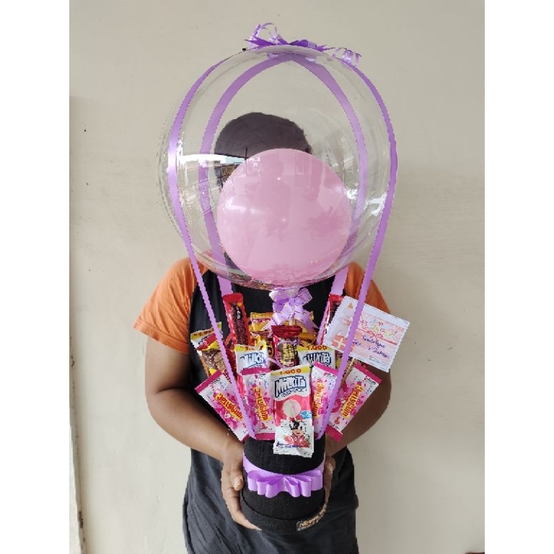 Buket Balon/ Bloom box / kado ulang tahun