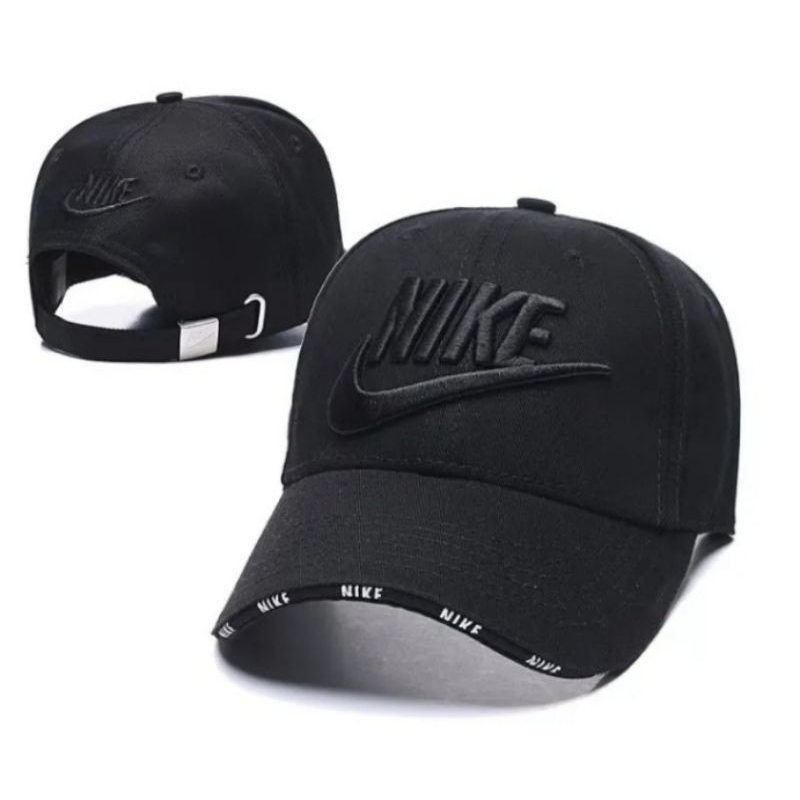 Topi Nike Black Hitam List Original material branded import