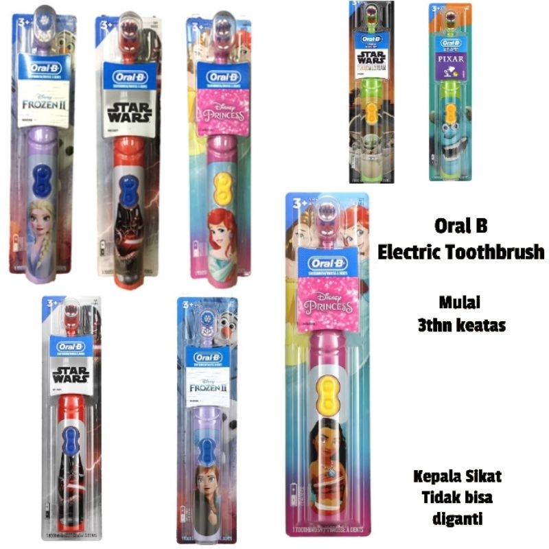 Sikat Gigi Elektrik Anak - Oral B Stage Power Kid Princess Starwars/Oral B sikat gigi/Sikat gigi