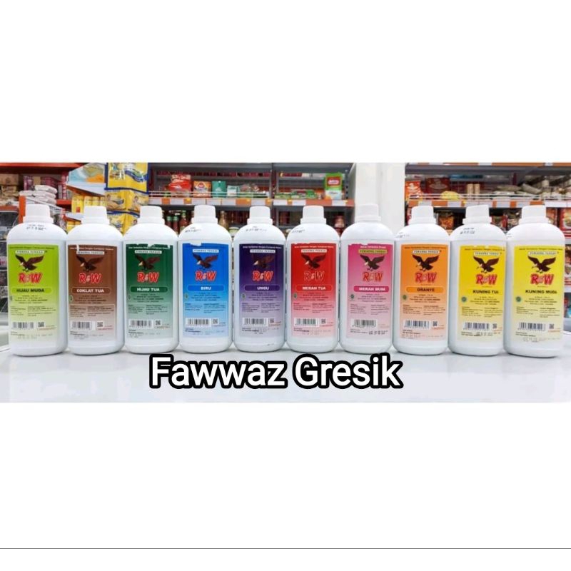 

Pewarna Makanan Minuman Kue Rajawali RW R&W 1Kg 750 ml - Sumbo Pewarna Makanan Kue RW 750 ml