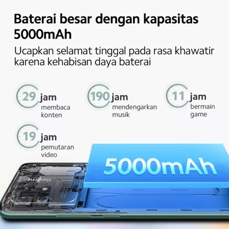 Xiaomi Redmi 10C Ram 4+2/128GB Baterai 5.000mAh Original Garansi Resmi