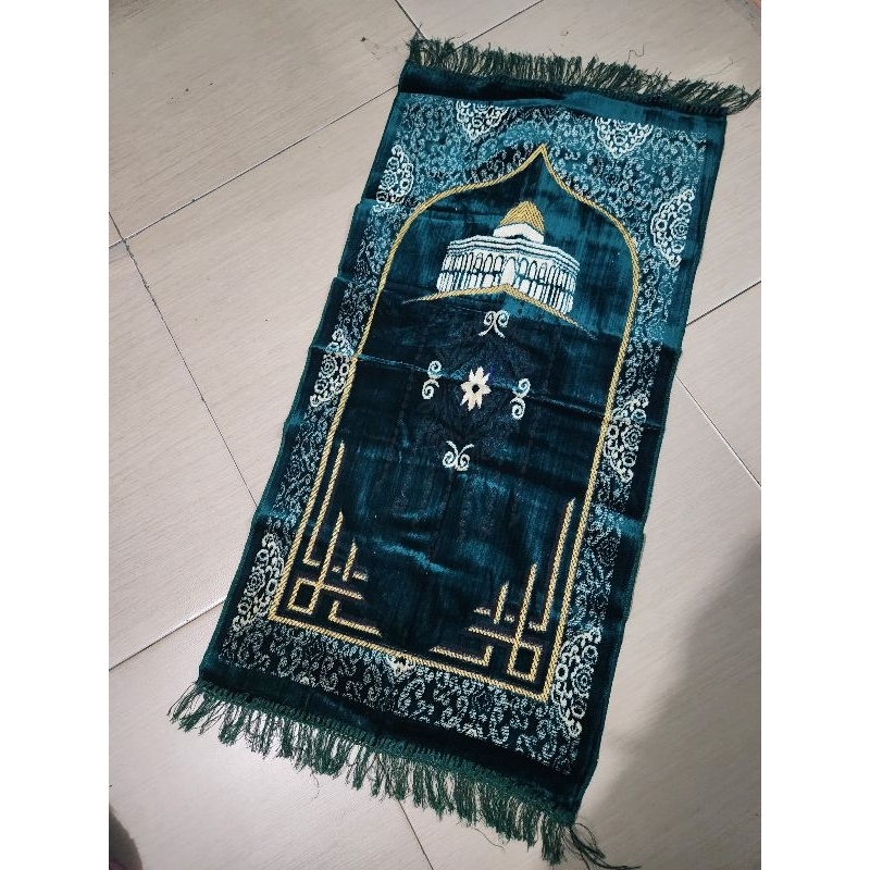 Sajadah Turki Tebal Beludru Halus JAMTEX Tanggung |53X105 CM | Sajadah Tebal| Souvenir Haji|oleholeh Umroh