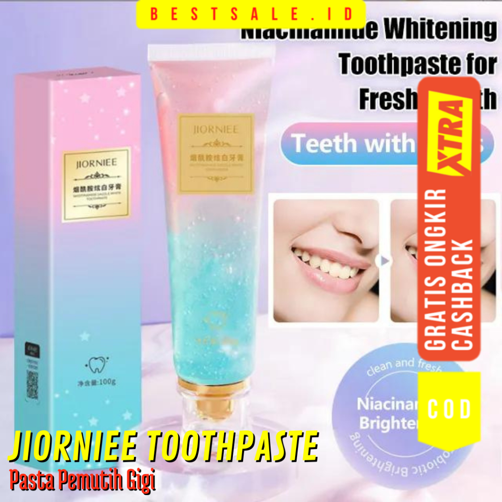 JIORNIEE Pasta Gigi 100g - Odol Pemutih Gigi 100g - Pembersih Karang Gigi - Whitening Toothpaste