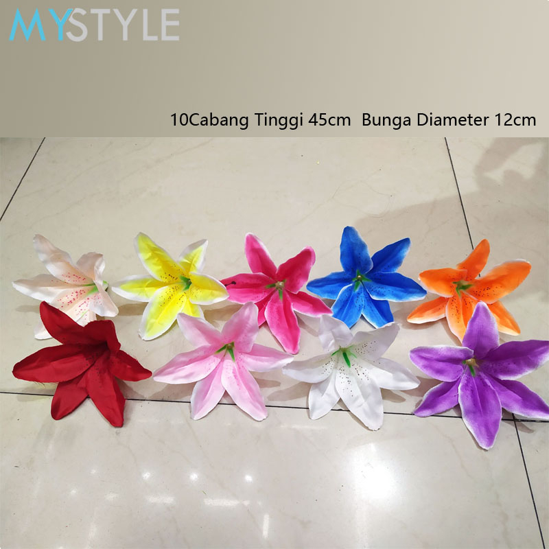 HAPPY TIME BUNGA LILY 104512 BUNGA PLASTIK BUNGA DEKORASI BUNGA LILY