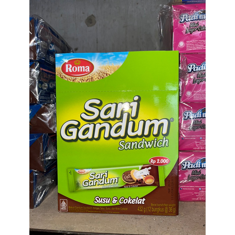 

sari gandum sandwich 12 x 36 gram