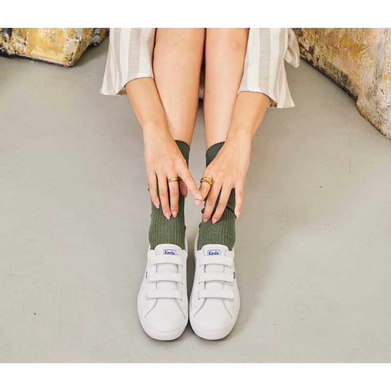 KEDS TIEBREAK LEATHER WHITE