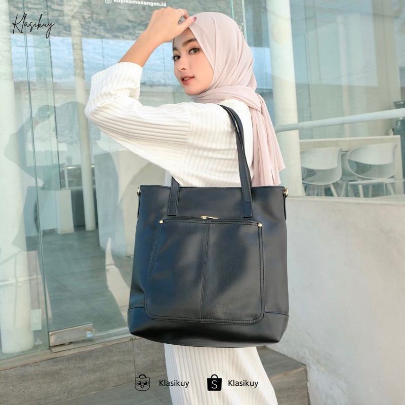 Klasikuy - Tas Shoulder Tote Bag Notebook Laptop - Lily Bag