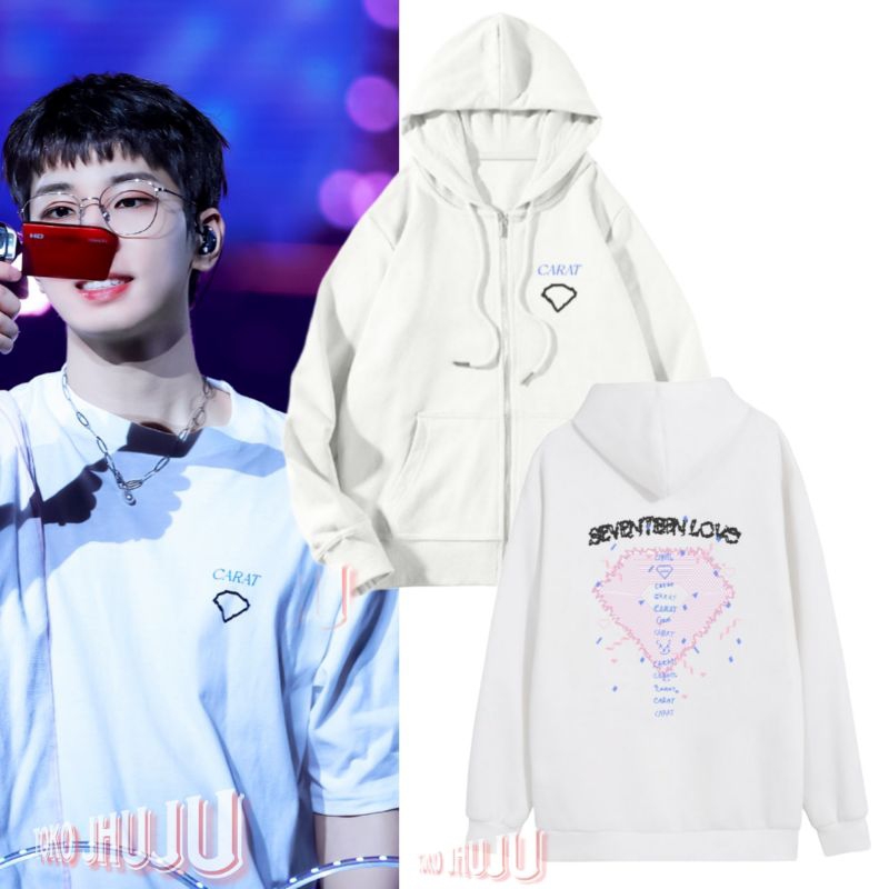 (versi) Hoodie Zipper Svt Fan Meeting Carat Diamond logo