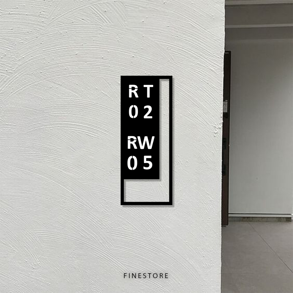 PAPAN NOMOR RUMAH RT RW AKRILIK l NOMOR RT RW CUSTOM l NOMER RUMAH AKRILIK