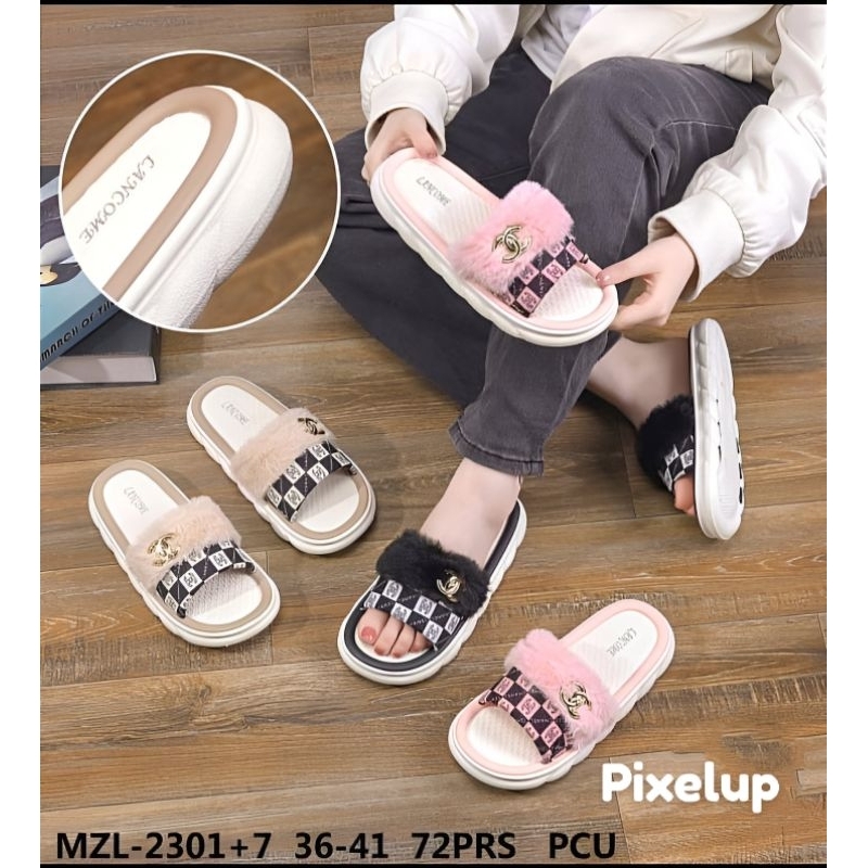 SANDAL SLOP JELLY WANITA IMPORT MZL 2301 size 36-41