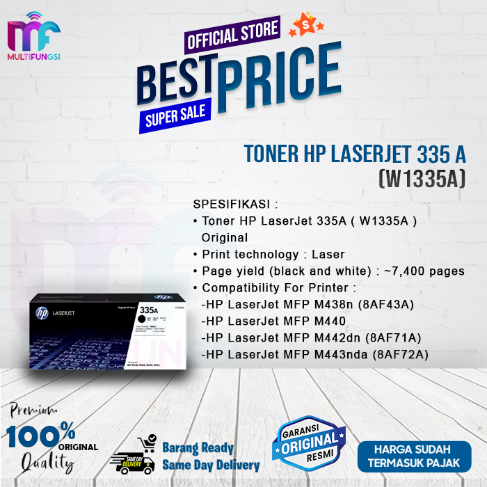 Toner HP LaserJet 335 A (W1335A)