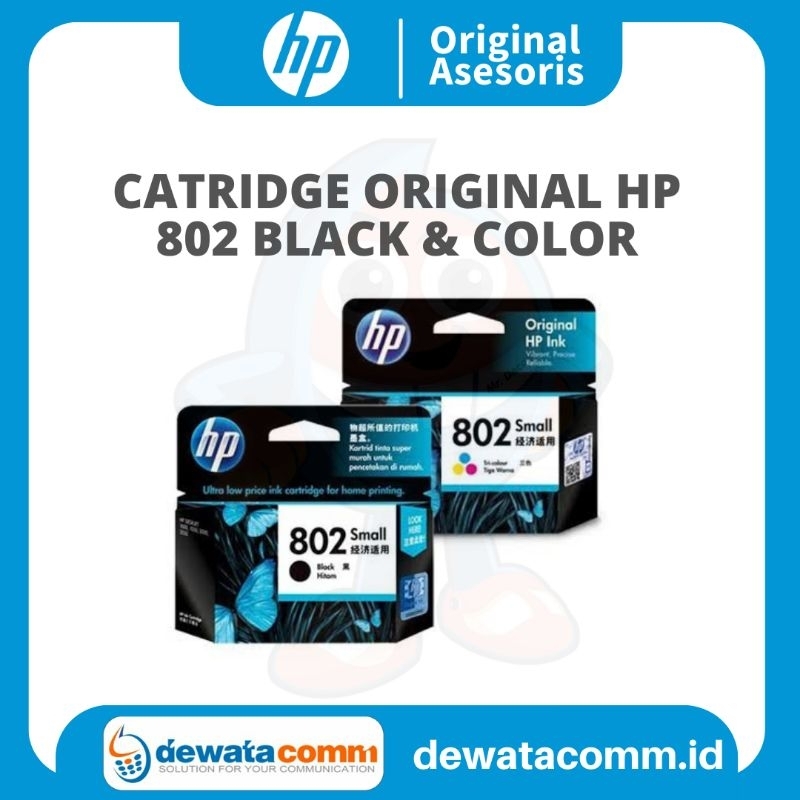 CATRIDGE HP ORIGINAL 802 BLACK & COLOR