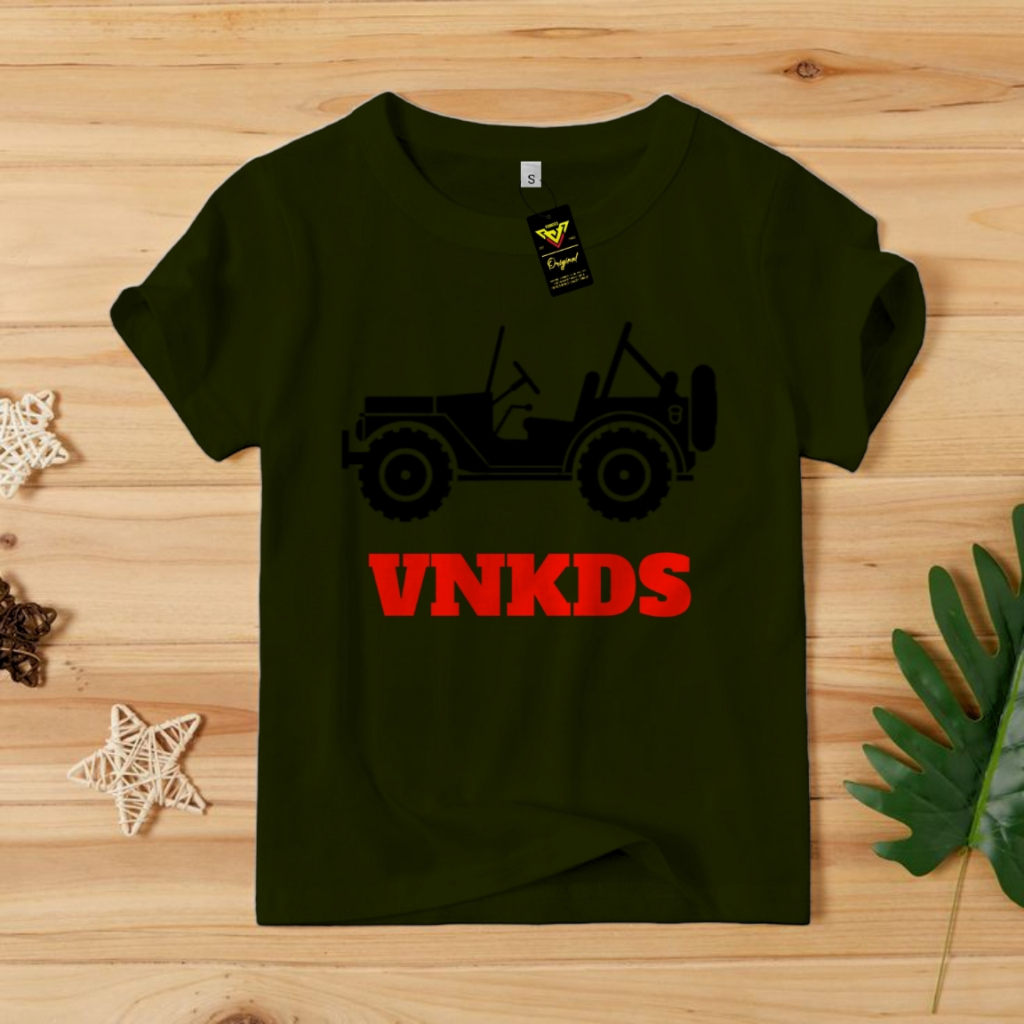 BAJU ANAK LAKI LAKI 1-10 TAHUN || KAOS DISTRO ANAK VANKIDS JEEP ARMY NEW