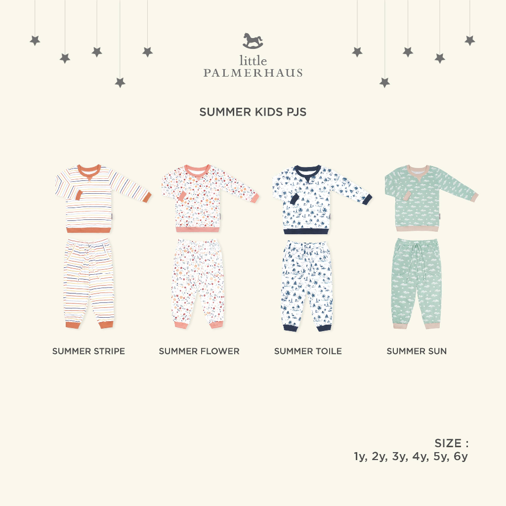 Little Palmerhaus - Summer Kids Pajamas Setelan Panjang Anak (Piyama Anak)
