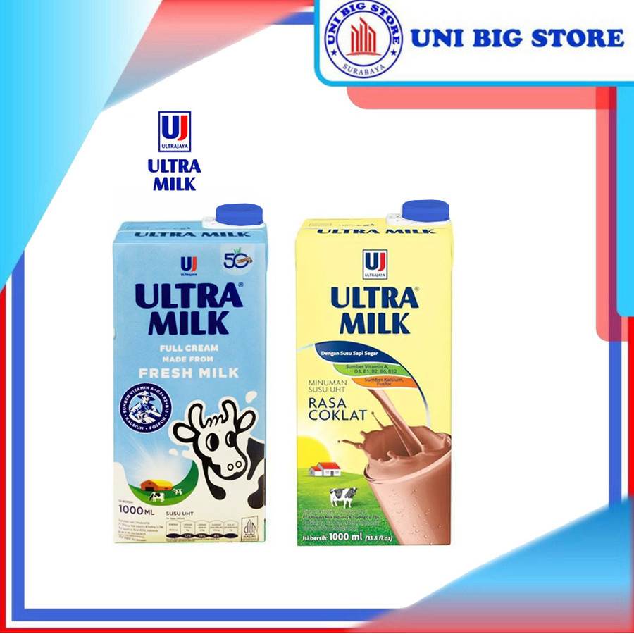 

Susu Ultra Milk UHT 1000 ml | Full Cream - Coklat 1 Liter