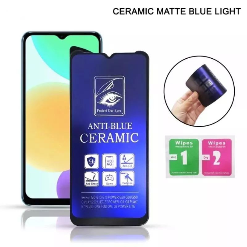 TEMPER GLAS BLUE CERAMIC SAMSUNG J4 PLUS/J6 PLUS/J7 PLUS