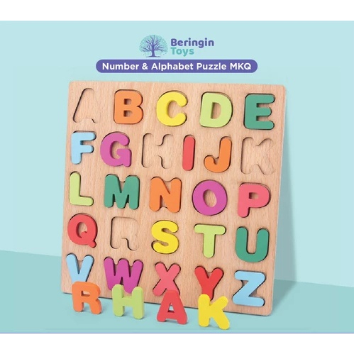 EDU57 MAINAN PUZZLE KAYU ALPHABET PUZZLE MKQ