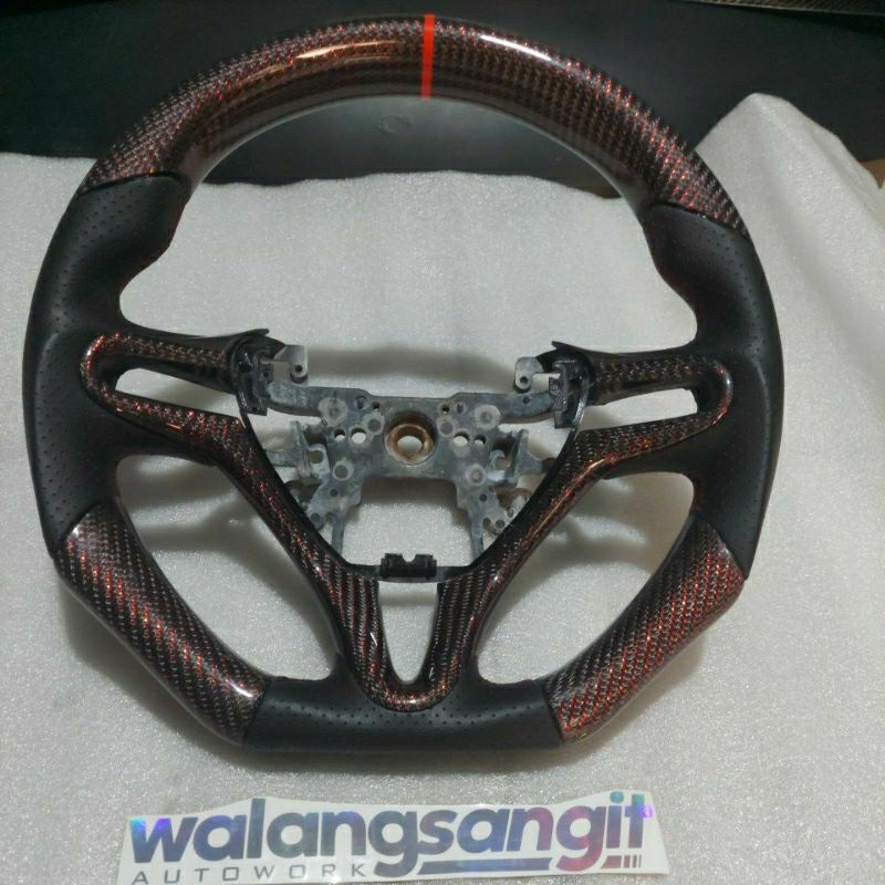 LINGKAR STIR CARBON,RED REFLEKTIVE,JAZZ GE8,CIVIC FD
