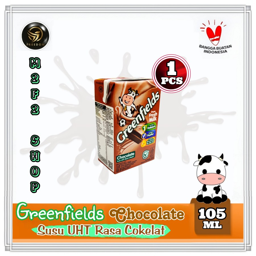 

Greenfields Susu Kotak UHT Chocolate Milk | Cokelat - 105 ml (Kemasan Satuan)