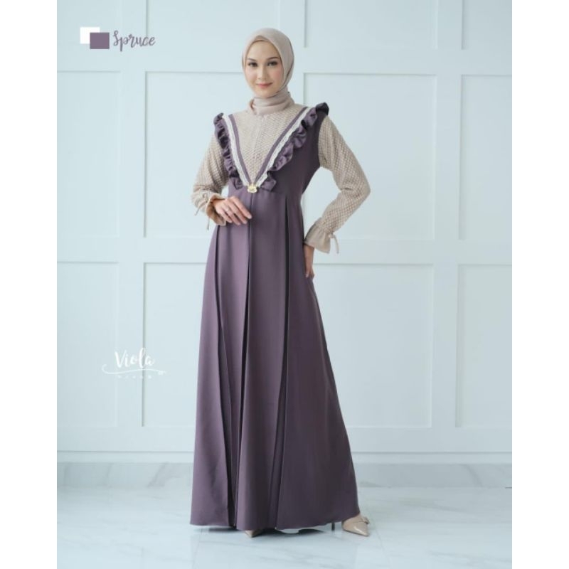 ATHIRA DRESS / GAMIS VINTAGE / DRESS WITH ALLOVER TULE