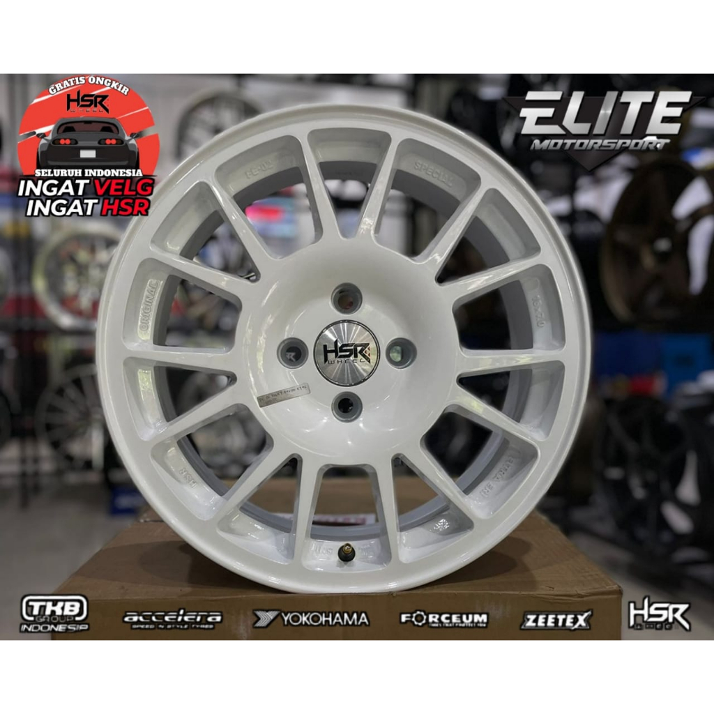 Velg mobil Brio Agya Ayla Jazz City R15 Lubang 4 - Velg Racing HSR FE02