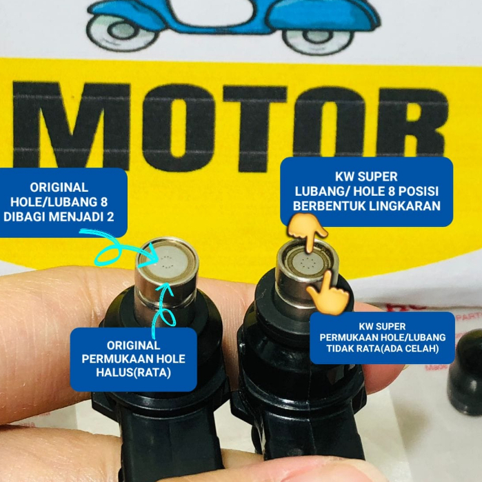 INJEKTOR HOLE 8 CBR 150 CB 150 R BARANG ORIGINAL KEIHIN