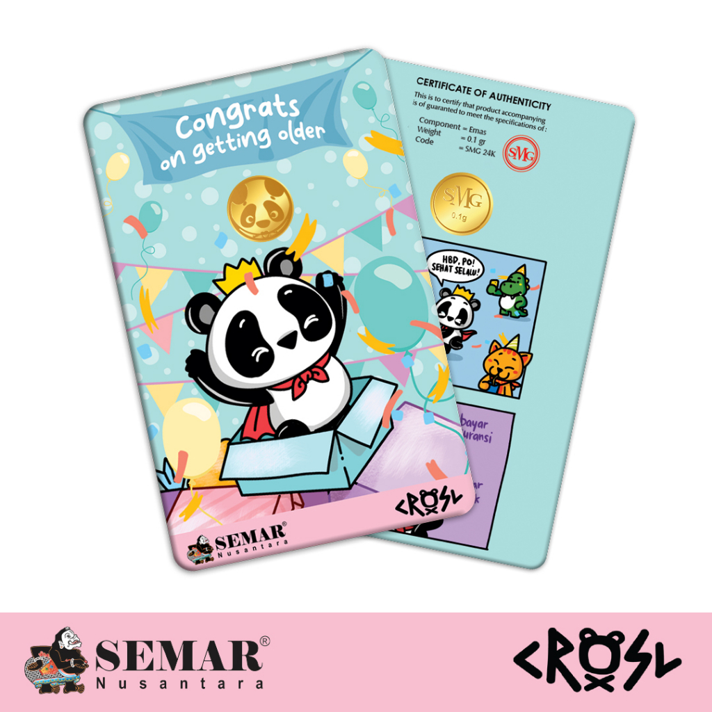 Logam Mulia SMG Gold CRSL Birthday Emas Batangan Semar Nusantara